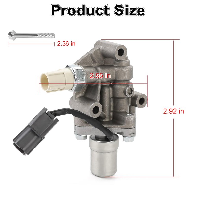 WMPHE VTEC Solenoid Spool Valve with Gasket Compatible with Honda