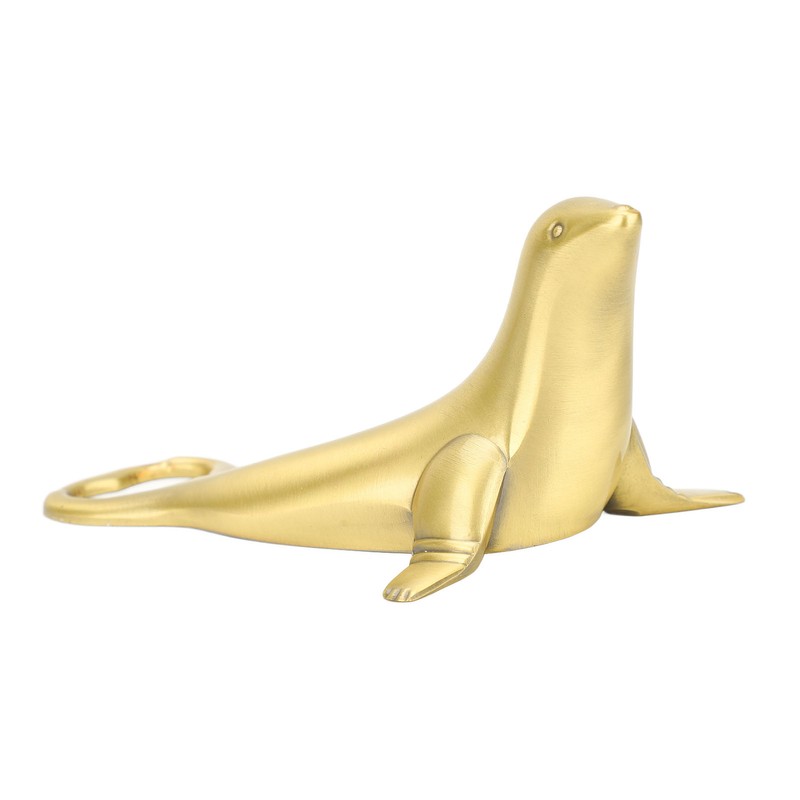 Bottle Opener Metal Sea Lion Shaped Non Slip Handle Bottle