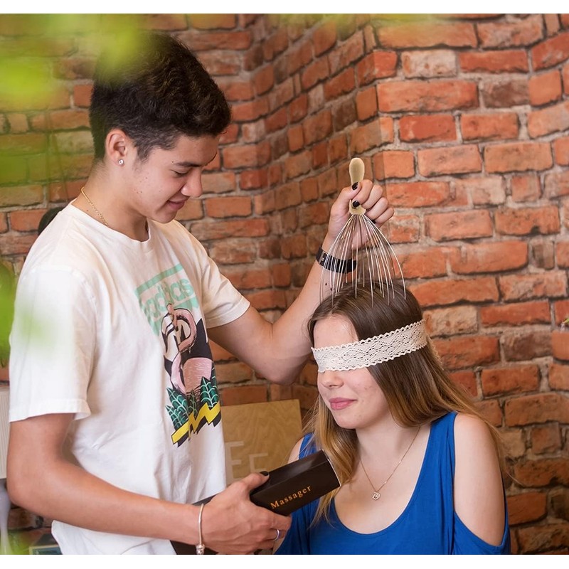 USAGA 28 Finger Head Scratcher, Massager, Scalp Massager for Body...