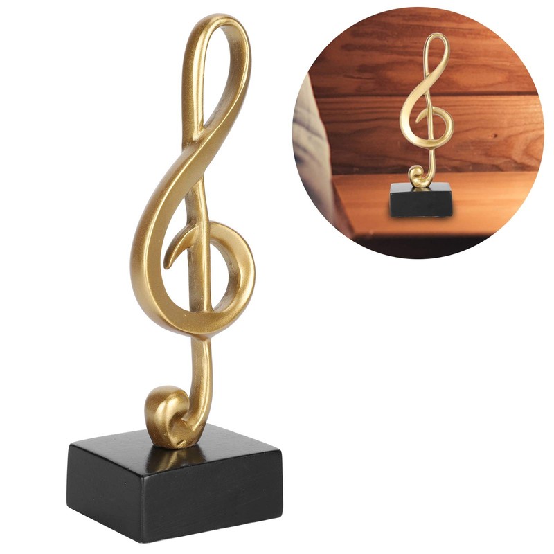 Hapivida Modern Decorative Sculptures, Music Note Statue, Music Figures, Sculpture,
