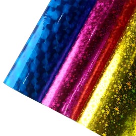 30cmx135cm Roll Colored Laser Holographic Star Faux Leather Leatherette Fabric Synthetic Leather for Diy Making Bag Shoes CraftsColor: XHT-42153-12