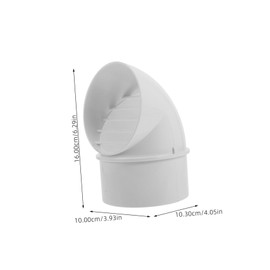 Operitacx Wind Cap, PVC Vent Cap, Wall Vent Cap, PVC Cap, PVC Pipe Cover, Roof Vent Cover, Roof Vent Cap, PVC Pipe Cap, PVC Fittings, White