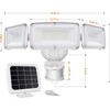LEPOWER 1600LM LED Solar Security Lights, Motion Sensor Outdoor Flood