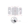COOL BED 6 x Flush Concealed Mount Bracket, Heavy Duty
