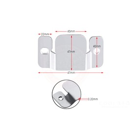 COOL BED 6 x Flush Concealed Mount Bracket, Heavy Duty Interlocking Hang Brackets For Headboard, Furniture Connector, Stainless Steel Wall Mount Hanger