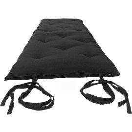 Danfuton Queen Floor Rolling Futon Mattress, Cotton Shikifuton Beds 3x60x80 Black