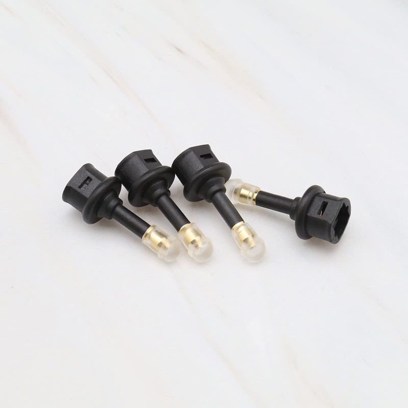 EMSea 4PCS 3.5mm Mini Toslink Adapter Digital Fiber Optic Toslink