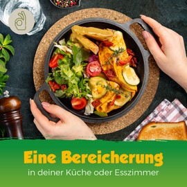 Cork Trivet | Various Sizes and Shapes | Round to Square | S to XXL | For Pots, Pans, Glasses, Bowls - Heat Resistant Non-Slip - From Portugal