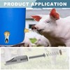 6Pcs Pig Waterer Nipples, Stainless Steel Automatic Pig Nipple Waterer
