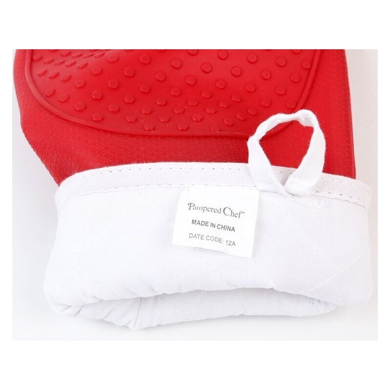 PAMPERED CHEF SILICONE OVEN MITT SET of 2