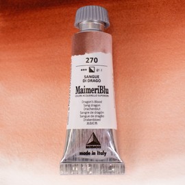 MaimeriBlu 12ml Single-Pigment Watercolor Paint - Dragons Blood PBr25 Professional Watercolor Paint - Lightfast and Transparent Watercolor Paint Tube for Artists