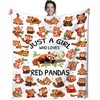 Red Panda Blanket Plush Gifts Just A Girl Who Loves
