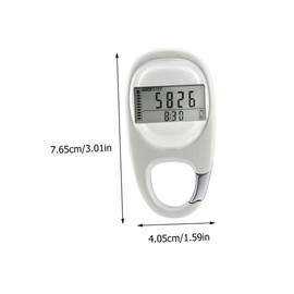 Totority Carabiner Type Pedometer Portable Running Step Counter with Durable Shell Simple Design for Outdoor Activities Easy to Read Display for Accurate Step Tracking
