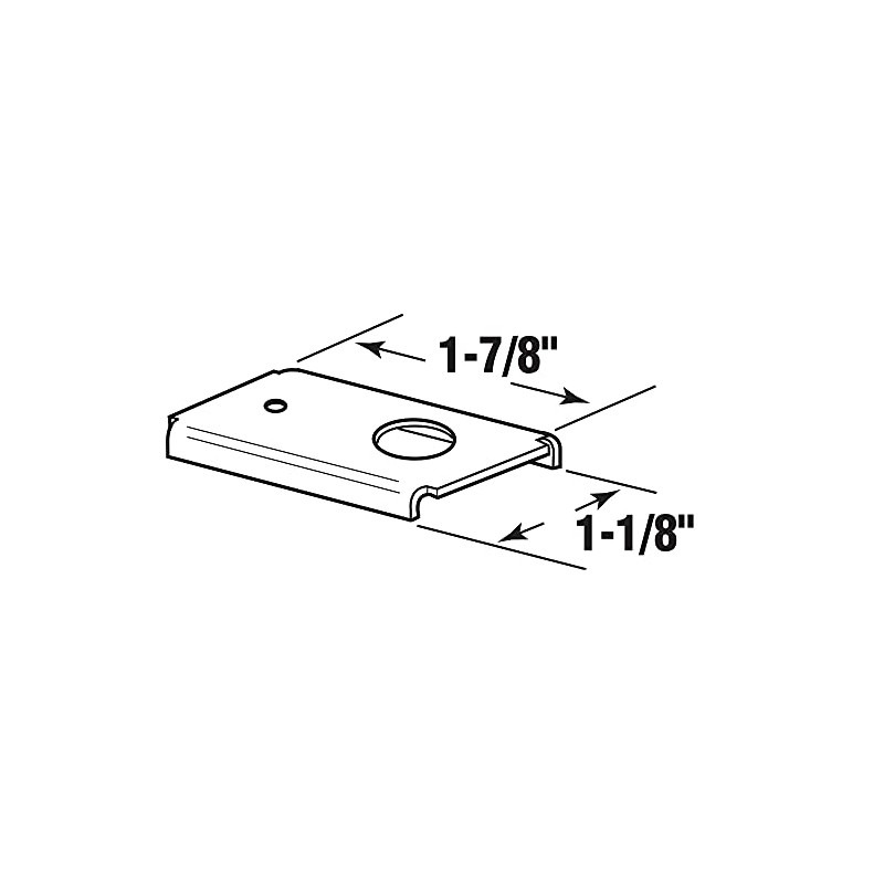 Prime-Line MP7191 Bi-Fold Door Repair Bracket, Fits 3/8 In. and