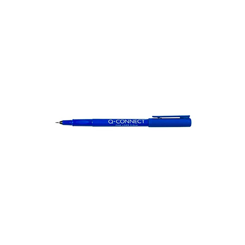 Q-Connect Blue 0.4mm Fineliner Pen (Pack of 10)