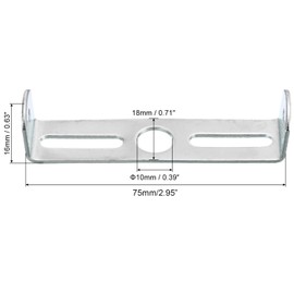 TOP-VIGOR 2Sets Light Fixture Ceiling Bracket, 75x18x16mm Ceiling Light Plate Kit, Pendant Light Lighting Fixture Mounting Bracket Hardware for Chandelier Lighting Home Office