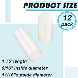 Dunzy 12 Pcs Trailer Leaf Spring Bushings Plastic Bushings Fits 9/16" I. D. x 1-3/4" for Car Trailer Axle Boat Parts Replacement Tool