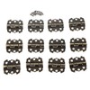 12Pcs Antique Butterfly Shapped Hinges Butt Hinges Connectors with Screws