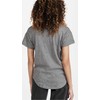 Madewell Women's Whisper Cotton Rib Crewneck Tee, Heather Iron, Grey,