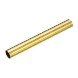 sourcing map Brass Tube, 12mm OD 1mm Wall Thickness 100mm Length Round Pipe Tubing for Industry, DIY Projects