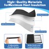 3 Layers HVAC Copper Pipe Insulation Cover,72x10.2 Inch 600D Oxford