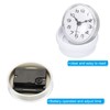 PATIKIL Waterproof Bathroom Clock, Mini Round Wall Clocks with Suction