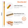 Shuttle Art 60 Pack Pencils, #2 HB, Pre-sharpened Pencils with