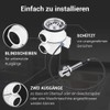 VIOKS Kitchen Drain Fitting Sink with Excenter Strainer Basket Valve