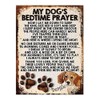 MY DOG'S BEDTIME PRAYER RETRO STYLE METAL TIN SIGN/PLAQUE (BEAGLE)