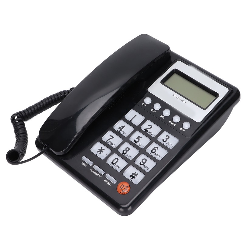 KXT8001CID Corded Telephone Multifunctional Wired Landline Phone with LCD Display