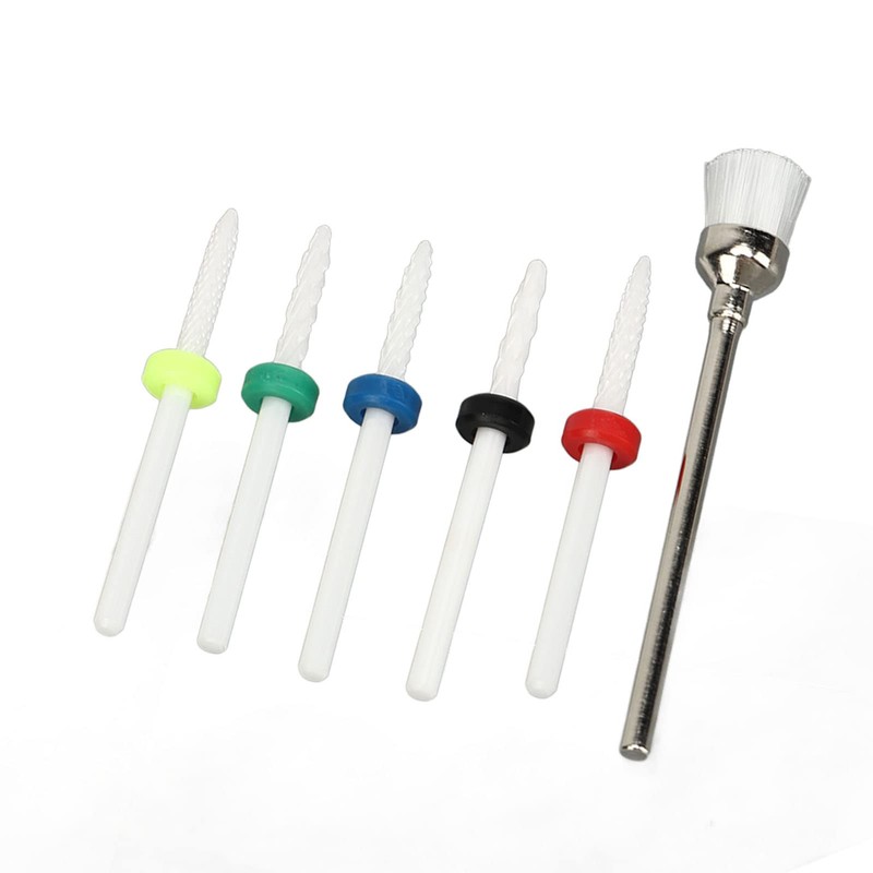 Brocas para Remover Cutículas, Fresas para Pulir Uñas de Cerámica