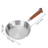 Stainless Steel Fry Pan with Even Heating Bottom for Restaurant
