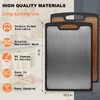Titanium Cutting Boards Double Sided for kitchen, Ebony Wood Chopping