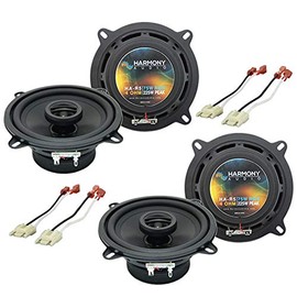 Harmony Audio Bundle Compatible with Jeep Cherokee 1988-1996 (2) HA-R5 5.25" New Factory Speaker Replacement Upgrade Package with HA-721002 Factory Speaker Replacement Harness
