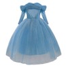 SANNYHHOOT - Disfraz de Princesa para niñas, 1blue with Accessories,