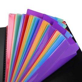A4 Expanding File Folder Project Sorter Waterproof Music Score Folder Accordion File Divider Plastic Document Folder Organiser Bills Document Wallet Paper Filing Folders for Desk/Office/Home Storage