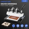 Leather Cutting Machine, 1.5 Ton Manual Press Die Cutter with
