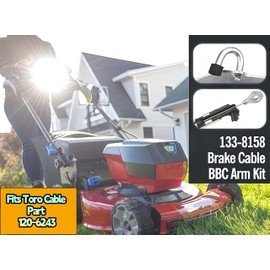fascinatte 133-8158 Blade Brake Cable BBC Arm Kit with Toro 30" Timemaster Lawn Mower Model 20199, 20200,20975,20977 Replaces 120-6243