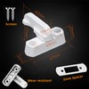 2PCS Sash Jammers Extra Security Locks White Sash Blocker Strong