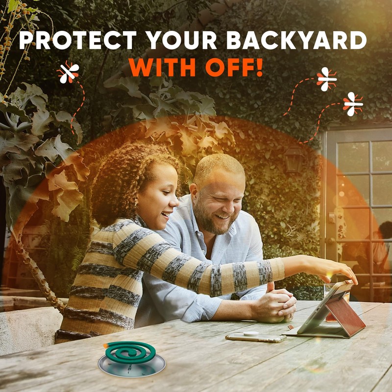 OFF! Backyard Mosquito Repellent Coil Refills, Perfect for Outdoor Patios