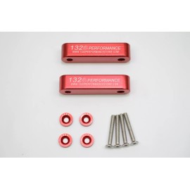 1320 Performance 1 inch hood spacer civic integra delsol eg ek dc2 Red