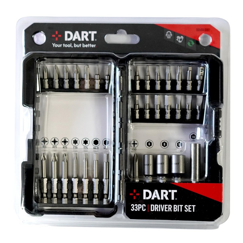 DART | Standard Driver Bit Set | 33 Piece Set