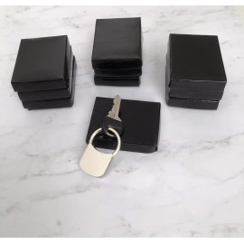 Vintage Key Chain Silver Tone Brass Keychain Ring - Lot Of 10 - New In Box