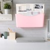 Newtay 2 Pack Pink Single Pocket File Holder Pocket Plastic
