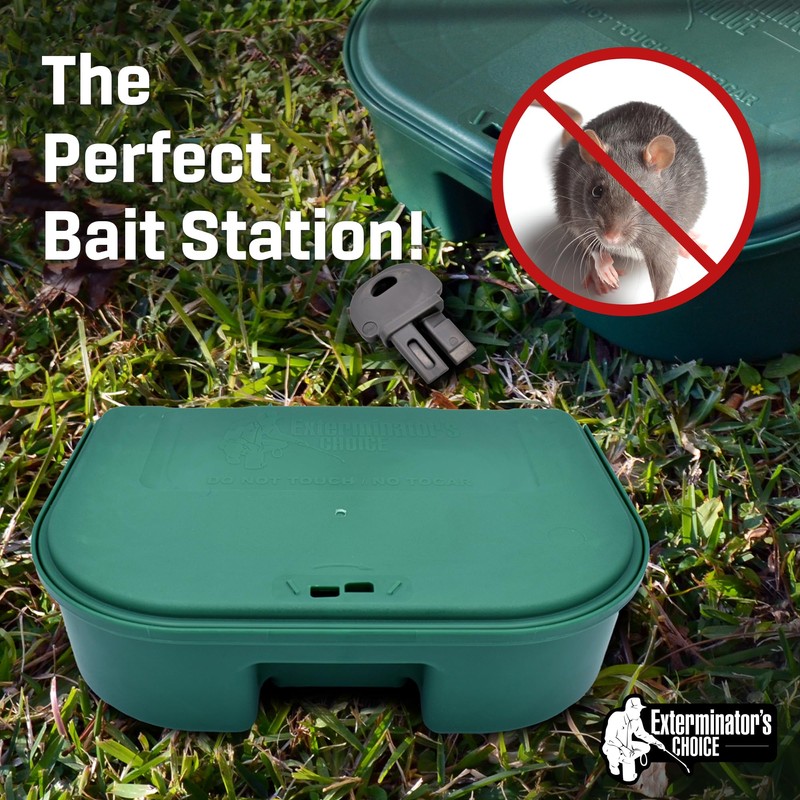 Exterminators Choice Large Rat Bait Station Box with 1 Key