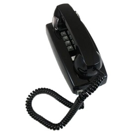 Cortelco 255400-Vba-20m Wall Phone with Volume Black