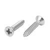 uxcell 3.5mmx19mm 304 Stainless Steel Flat Head Phillips Drive Self