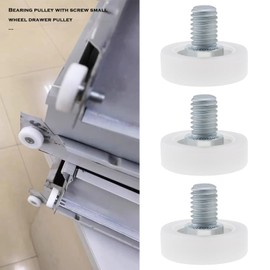 YINETTECH 20pcs 19mm Drawer Casters Drawer Roller Replacement Wheels Bearing Small Pulley Drawer Positioning Casters for Furniture DIY Spare Parts