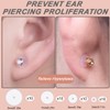 IBXWMNG 40 Pieces Keloid Discs for Earring Stabilizer, Ear Lobe