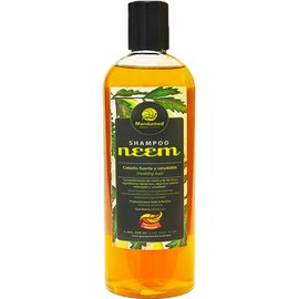 Mandumed - Shampoo Natural de Neem y Extractos Vegetales | Aloe Vera, Albahaca, Romero y Orégano | Fortalece y Purifica el Cabello | 500 ml | Granja Ecológica